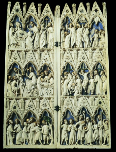 The Soissons Diptych. Paris, France, 13th-14th century