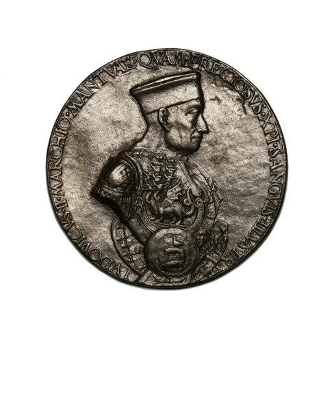 Medal depicting Lodovico III Gonzago, by Bartolommeo Melioli. Italy, 1475