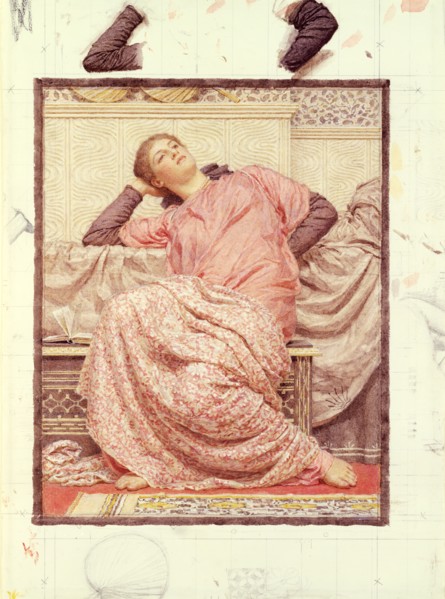 An Open Book, by Albert Joseph Moore. England, 19th century