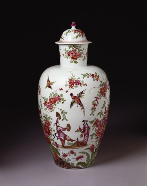 The Augustus Rex vase. Meissen, Germany, mid-18th century