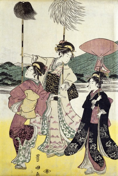 Daimijo's Travelling Procession, by Utagawa Toyokuni. Japan, 18th-19th century