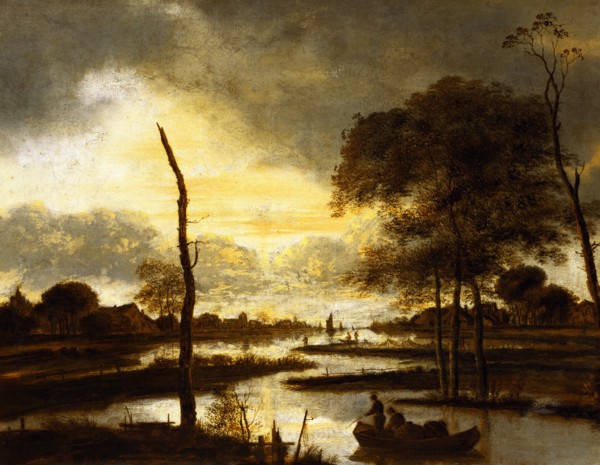 River Views, Evening, by Aert Van Der Neer. Amsterdam, The Netherlands, 17th century