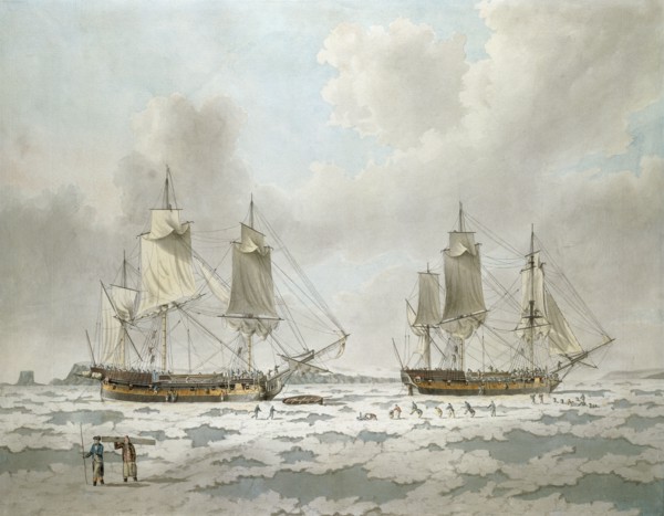 Commodore Phipps' expedition, by John Cleveley. England, late 18th century