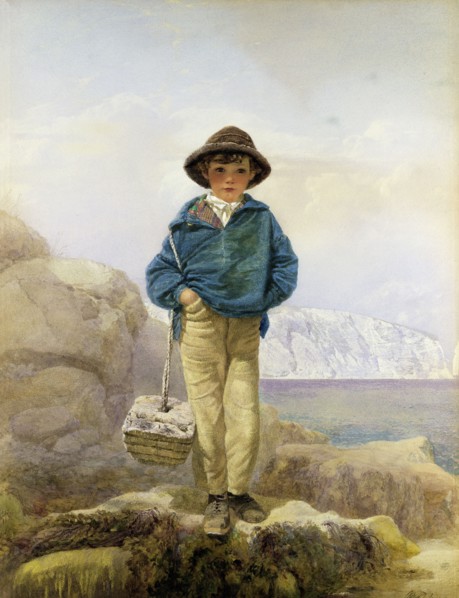 A Fisher Boy, by Alfred Downing Fripp. England, 19th century