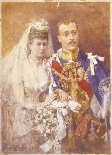 Prince George and Princess Mary of Teck, by Walter Wilson. England, late 19th century. 
Londres,