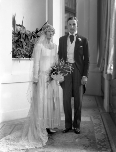 Mr and Mrs Eustace Gervais Tennyson-d'Eyncourt, photo Lafayette Portrait Studio. Westminster,