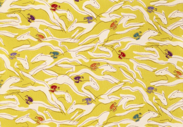 Tissu à motifs de jockeys