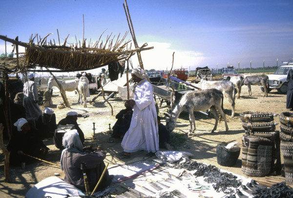 Outdoor market near Luxor, Egypt
