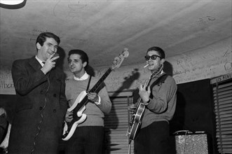 Eddy Mitchell, Aldo Martinez et Jacques Dutronc, 1965