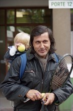 Ilie Nastase et son fils, Roland-Garros 1989