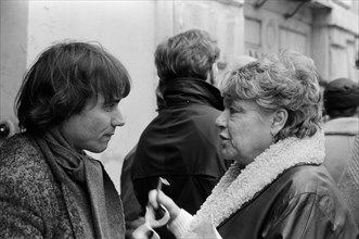 Yves Simon et Simone Signoret, 1985