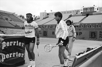 Guillermo Vilas, Henri Leconte, Ion Tiriac, tournoi de Roland Garros 1987