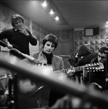 Les Problèmes during a recording session, 1967