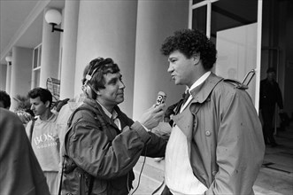 Jean-Pierre Foucault et Robert Charlebois, 1986