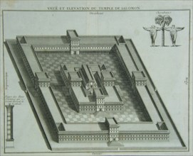 View and elevation of the Temple of Solomon