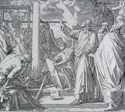Solomon building the temple, Jean Pernot