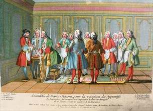Inauguration of an Apprentice in a Lodge, Le Bras