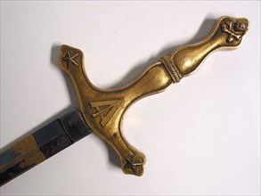 Epée maçonnique rose-croix