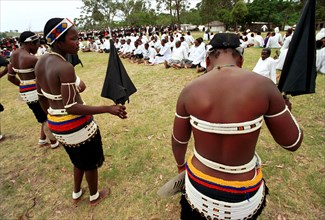 Gingindlovu, KwaZulu-Natal, South Africa, 12/2003
shembe church, celebration, festival, religion,