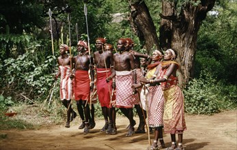 SAMBURU DANCERS, SAMBURU NATURE RESERVE, KENYA