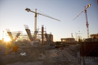 Construction at the Cape Town's International Airport toward getting the facility ready for the