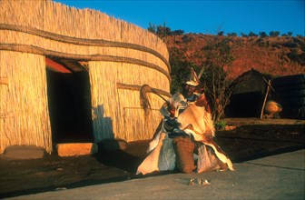 Basotho man in traditional dress