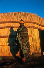 Basotho man in traditional dress