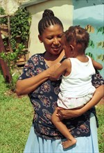 Child Welfare, Pietermaritzburg, South Africa 12/02/2001
Child Worker Fikile Gumede with AIDS