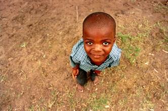 Gingindlovu, KwaZulu-Natal, South Africa 12/2003

little boys, children, child, barefoot, face,