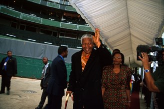 Nelson Mandela et Gracia Machel