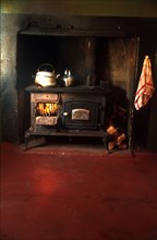 a traditional wood-fired stove