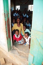School children girls in Zambezi school