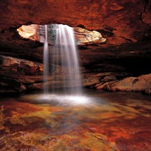 cave waterfall