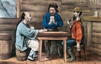 Un "Chinois sauvage" accusé de tricher aux cartes (1875)