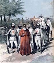 Cardinal Lavigerie (1825-1892) et quelques membres de la société des Pères blancs