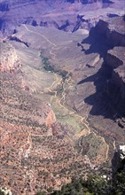 Vue aérienne du Grand Canyon en Arizona, Etats-Unis