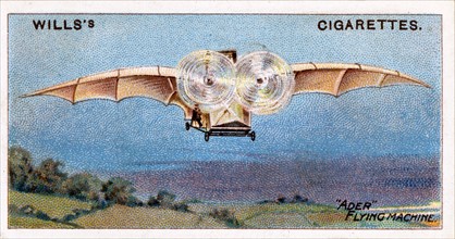 L'oiseau volant de Clement Ader (l'Eole) - 1890