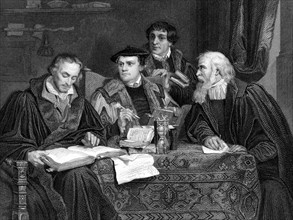 The four great German Protestant theologians.  1860