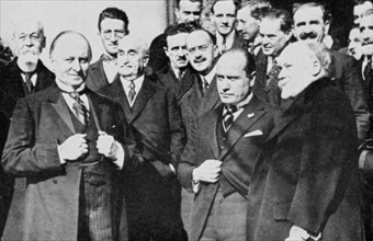 Premier meeting des représentants des Alliés à la Conférence de Lausanne