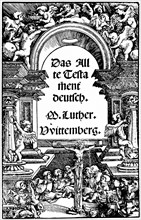Première page de la traduction de Luther de l'Ancien Testament en allemand