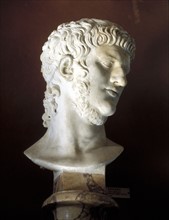 Nero's marble bust (37-68) Roman emperor