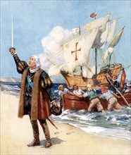 Christophe Colomb découvrant l'Amérique