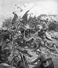 Russo-Japanese War 1904-5:  Japanese troops storming the Russian-held 203-metre Fort