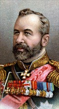 Chromolithographie représentant Alexei Nicholaevitch Kouropastkin, général russe