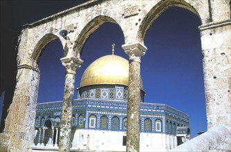 Photograph showing the Dome of the Rock in Jerusalem