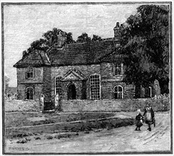 Engraving showing the birthplace of Hannah More (1745-1833) in Bristol, published in 1880