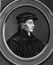 Gravure représentant Ulrich Zwingli (1481-1531) Réformateur religieux suisse