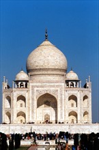 Photograph showing the Taj Mahal, Agra, India