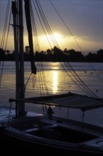Coucher de soleil sur le Nil, Egypte