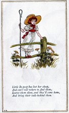 Illustration by Kate Greenaway (1846-1901) for a book of nursery rhymes